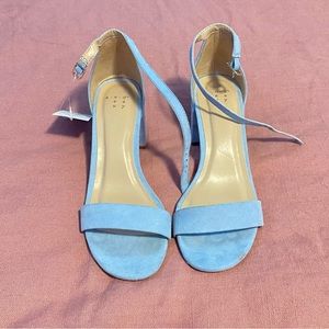A new day baby blue high heals